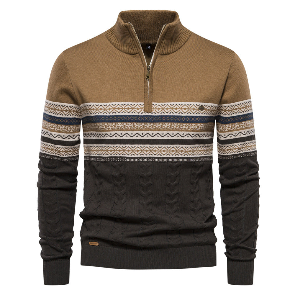 Grealith | Men's Half Zipper Sweater