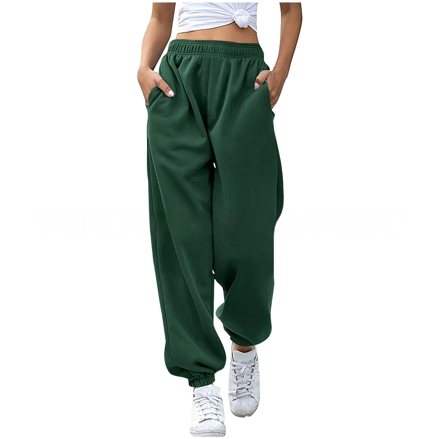 Casual High-Waisted Loose Sports Pants