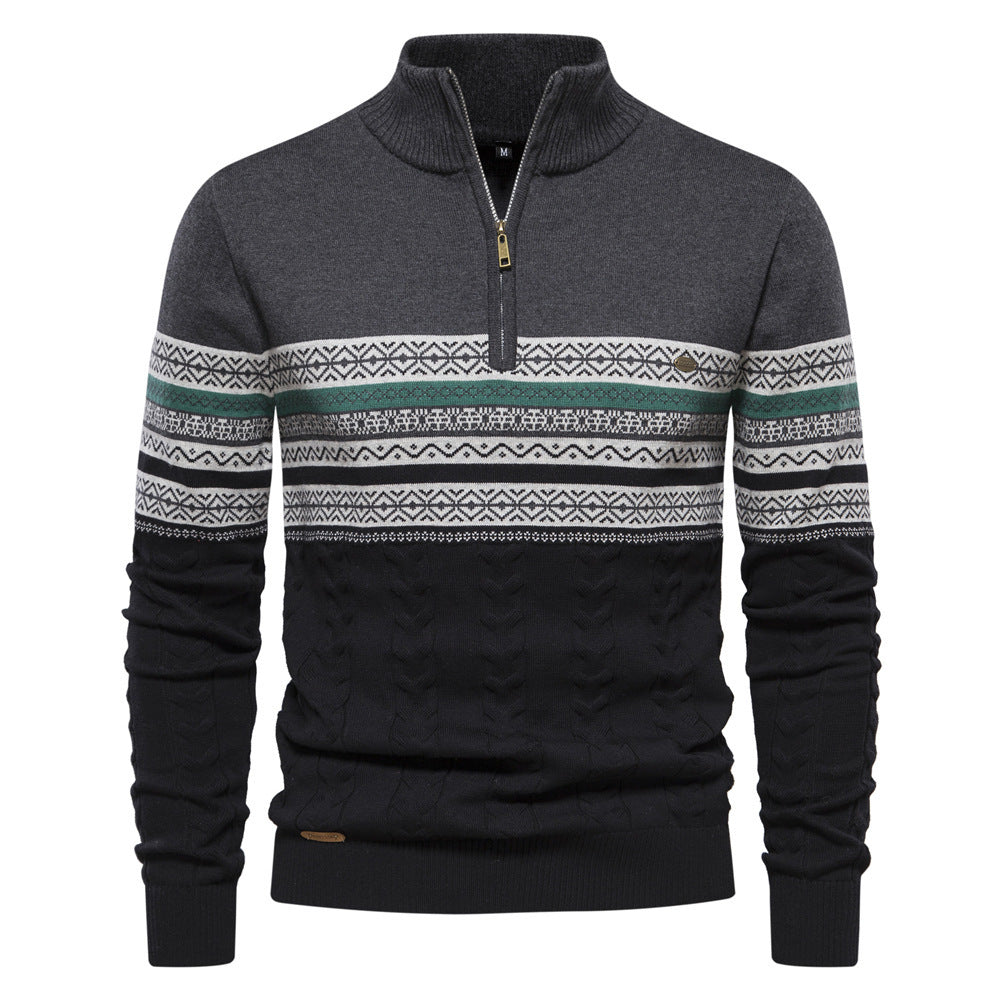 Grealith | Men's Half Zipper Sweater